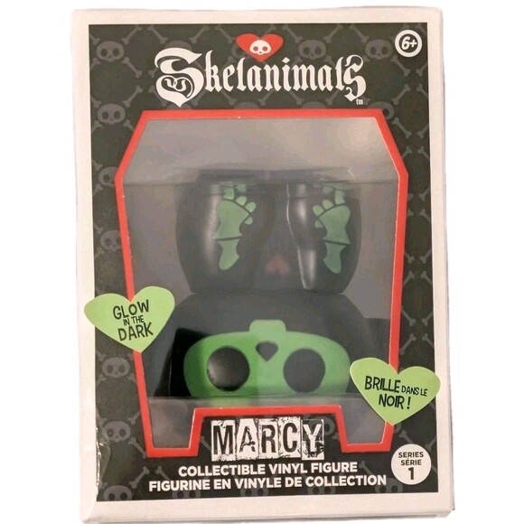 Hasbro Other - Skelanimals Marcy Monkey Glow in the Dark Vinyl Figure Series 1 New in Box